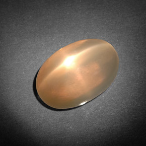 Piedra de luna estrella crema natural de 7,71 ct, transparente, transparente / translúcido