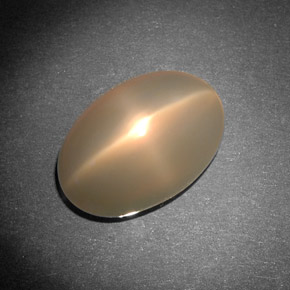 Piedra de luna estrella crema natural de 8,29 ct, transparente, transparente / translúcido