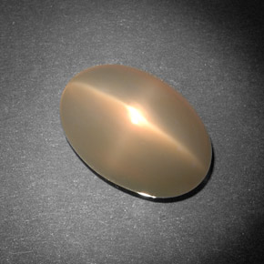 Piedra de luna estrella crema natural de 8,29 ct, transparente, transparente / translúcido
