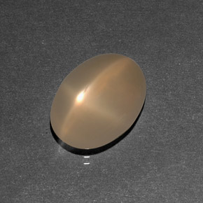 Piedra de luna estrella crema natural de 7,09 ct, transparente, transparente / translúcido