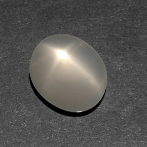 Piedra de luna estrella blanco natural de 6,82 ct, transparente, transparente / translúcido