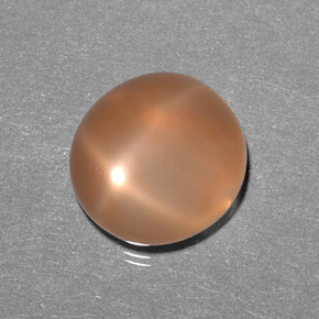 Piedra de luna estrella naranja natural de 9,31 ct, transparente, transparente / translúcido