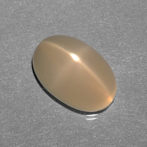 Piedra lunar estrella Crema natural de 8.26 ct, Transparente, Transparente / Translúcido