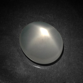 Piedra de luna estrella blanco natural de 5,87 ct, transparente, transparente / translúcido