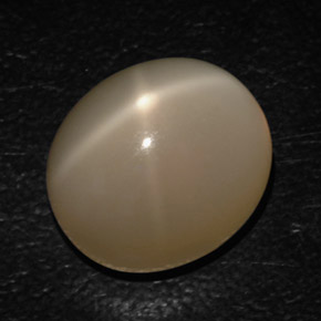 Piedra de luna estrella crema natural de 16,54 ct, transparente, transparente / translúcido