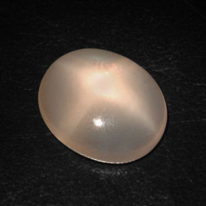 Piedra de luna estrella naranja natural de 8,87 ct, transparente, transparente / translúcido
