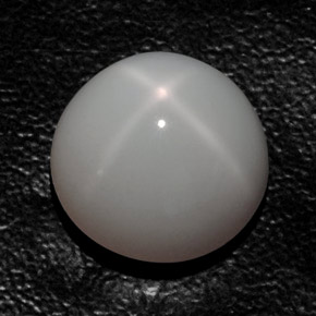 Piedra de luna estrella blanco natural de 14,83 ct, transparente, transparente / translúcido