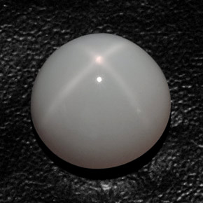 Piedra de luna estrella blanco natural de 14,83 ct, transparente, transparente / translúcido