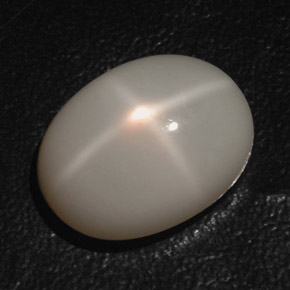 Piedra lunar estrella Blanco leche natural de 17.21 ct, Transparente, Transparente / Translúcido