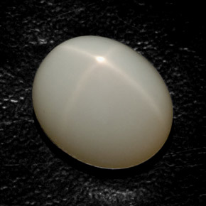 Piedra de luna estrella crema natural de 16,36 ct, transparente, transparente / translúcido