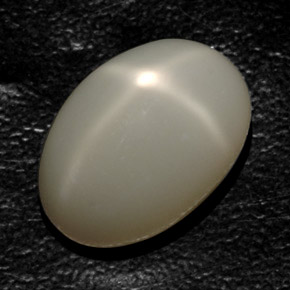 Piedra de luna estrella crema natural de 17,76 ct, transparente, transparente / translúcido