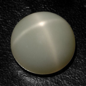Piedra de luna estrella crema natural de 18,89 ct, transparente, transparente / translúcido