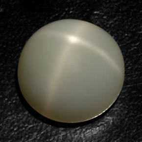 Piedra de luna estrella crema natural de 18,89 ct, transparente, transparente / translúcido