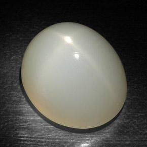 Piedra de luna estrella crema natural de 22,97 ct, corte óvalo, translúcido