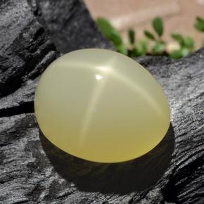 Piedra de luna estrella crema natural de 17,55 ct, corte óvalo, translúcido
