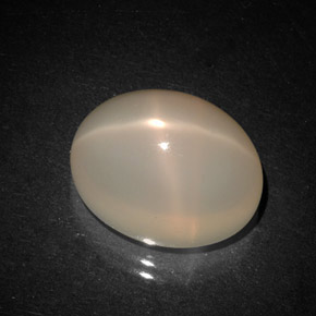 Piedra de luna estrella naranja natural de 8,79 ct, transparente, transparente / translúcido