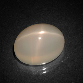 Piedra de luna estrella naranja natural de 8,79 ct, transparente, transparente / translúcido