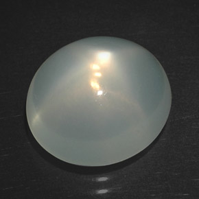 Piedra de luna estrella crema natural de 5,57 ct, transparente, transparente / translúcido
