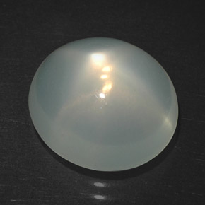 Piedra de luna estrella crema natural de 5,57 ct, transparente, transparente / translúcido
