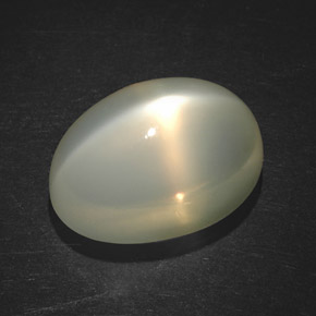 Piedra de luna estrella naranja natural de 7,49 ct, transparente, transparente / translúcido