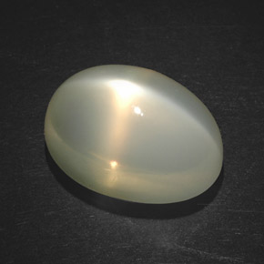 Piedra de luna estrella naranja natural de 7,49 ct, transparente, transparente / translúcido