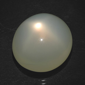 Piedra de luna estrella crema natural de 18,20 ct, transparente, transparente / translúcido