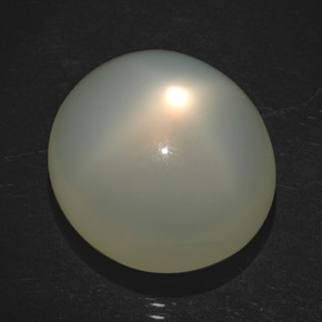 Piedra de luna estrella crema natural de 18,20 ct, transparente, transparente / translúcido