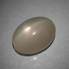 Piedra de luna estrella gris natural de 21,17 ct, transparente, transparente / translúcido
