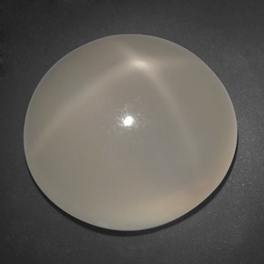 Piedra de luna estrella crema natural de 20,74 ct, transparente, transparente / translúcido