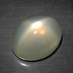 Piedra de luna estrella naranja natural de 12,93 ct, transparente, transparente / translúcido