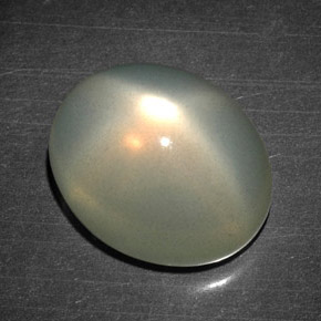 Piedra de luna estrella naranja natural de 12,93 ct, transparente, transparente / translúcido