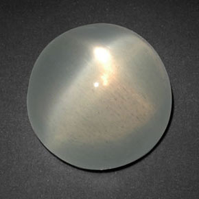 Piedra de luna estrella verde natural de 8,13 ct, transparente, transparente / translúcido