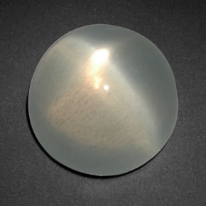 Piedra de luna estrella verde natural de 8,13 ct, transparente, transparente / translúcido