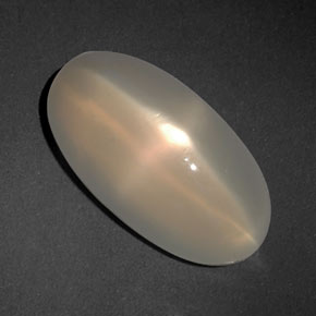 Piedra de luna estrella naranja natural de 6,47 ct, transparente, transparente / translúcido