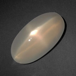 Piedra de luna estrella naranja natural de 6,47 ct, transparente, transparente / translúcido