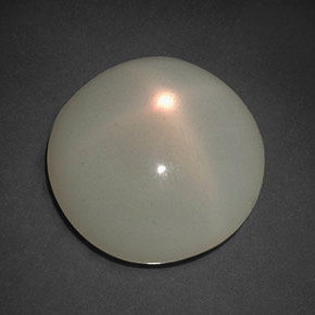 Piedra de luna estrella crema natural de 9,61 ct, transparente, transparente / translúcido