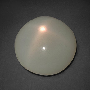 Piedra de luna estrella crema natural de 9,61 ct, transparente, transparente / translúcido