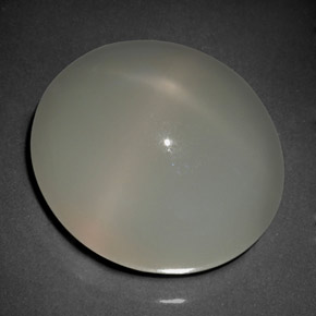Piedra de luna estrella crema natural de 20,62 ct, transparente, transparente / translúcido