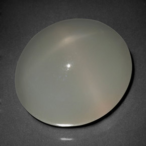Piedra de luna estrella crema natural de 20,62 ct, transparente, transparente / translúcido