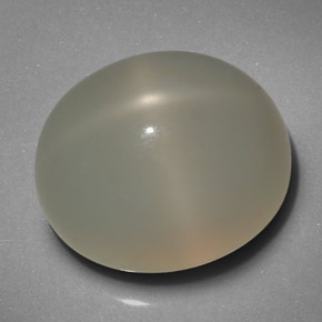 Piedra de luna estrella crema natural de 19,29 ct, transparente, transparente / translúcido