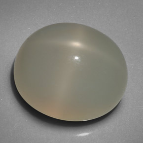 Piedra de luna estrella crema natural de 19,29 ct, transparente, transparente / translúcido