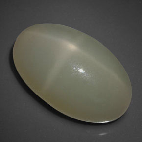 Piedra de luna estrella crema natural de 23,22 ct, transparente, transparente / translúcido