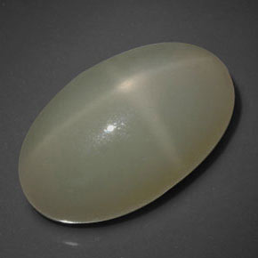 Piedra de luna estrella crema natural de 23,22 ct, transparente, transparente / translúcido