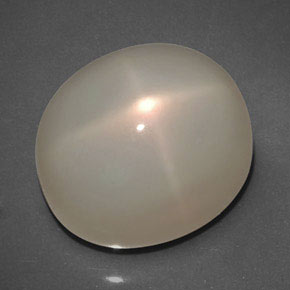 Piedra de luna estrella naranja natural de 26,20 ct, transparente, transparente / translúcido