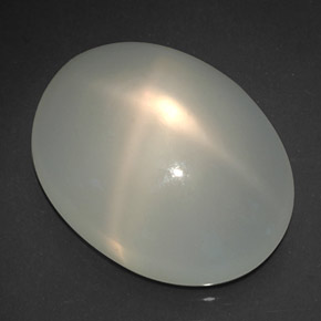 Piedra de luna estrella blanco natural de 18,95 ct, transparente, transparente / translúcido