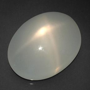 Piedra de luna estrella blanco natural de 18,95 ct, transparente, transparente / translúcido