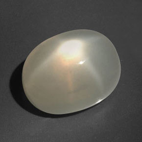 Piedra de luna estrella crema natural de 16,60 ct, transparente, transparente / translúcido