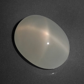 Piedra de luna estrella blanco natural de 7,39 ct, transparente, transparente / translúcido