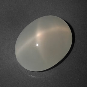 Piedra de luna estrella blanco natural de 7,39 ct, transparente, transparente / translúcido