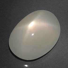 Piedra de luna estrella blanco natural de 8,23 ct, transparente, transparente / translúcido